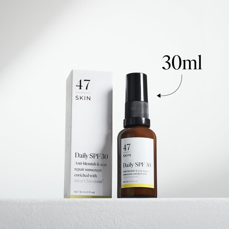 Daily SPF 30, enriched with Silver Chitoderm®