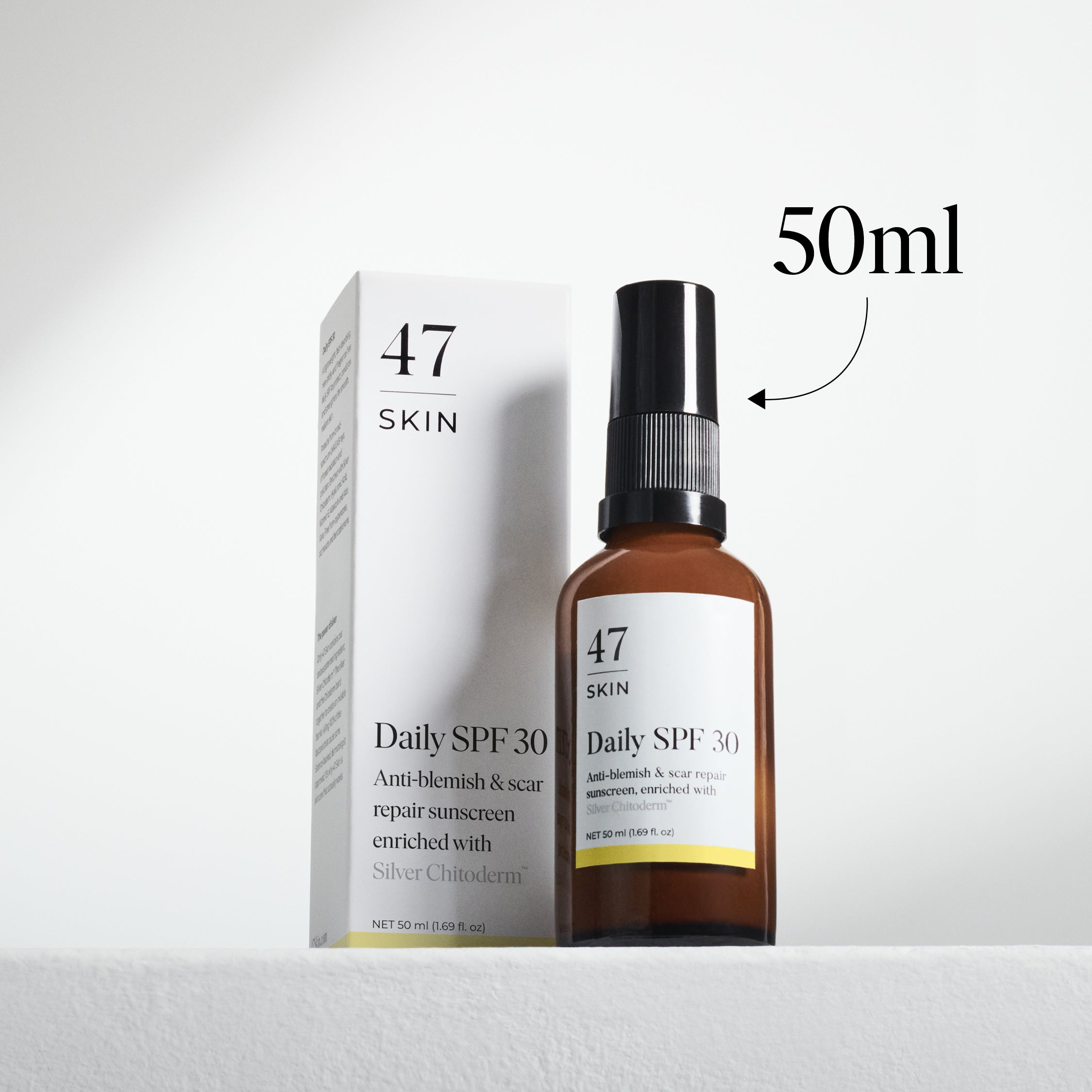 Daily SPF 30, enriched with Silver Chitoderm®