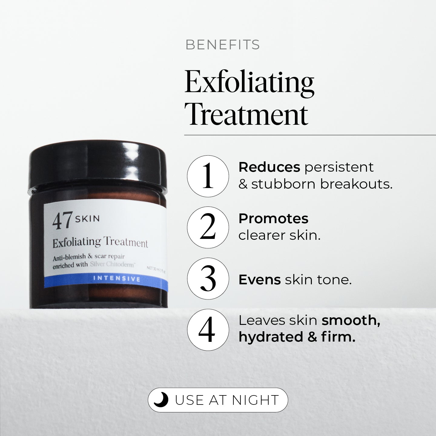 Exfoliating Skin Treatment for persistent, stubborn and cystic blemishes