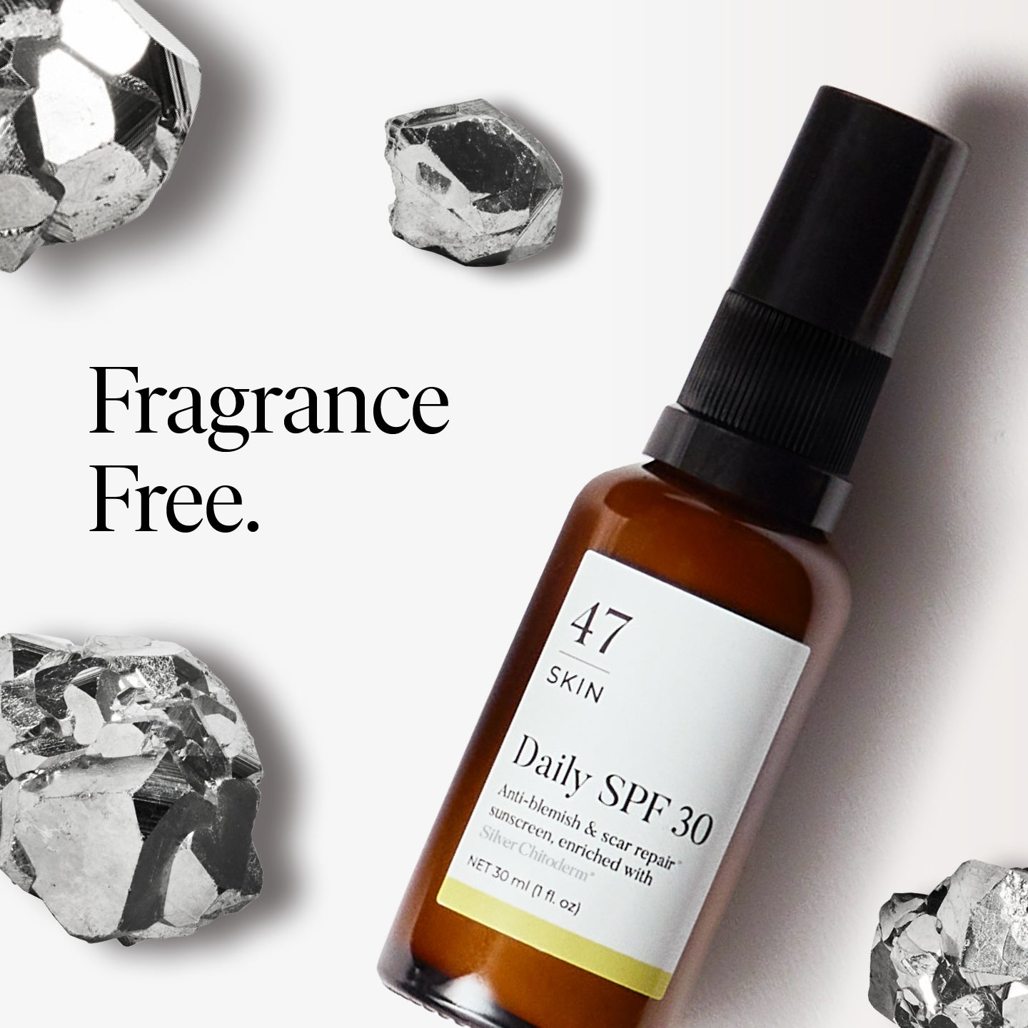 Daily SPF 30, enriched with Silver Chitoderm®