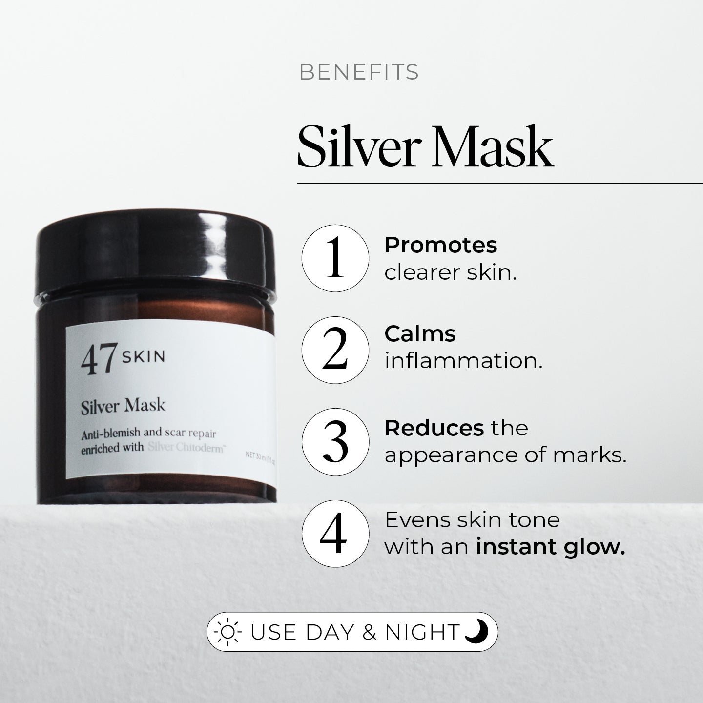 Anti-Blemish and Scar Repair Silver Mask